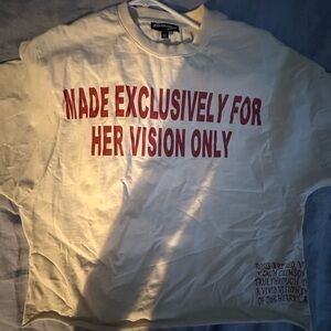 Visionary Club "LETTER TO YOUR HEART" BOXY TEE (CREAM) UNISEX